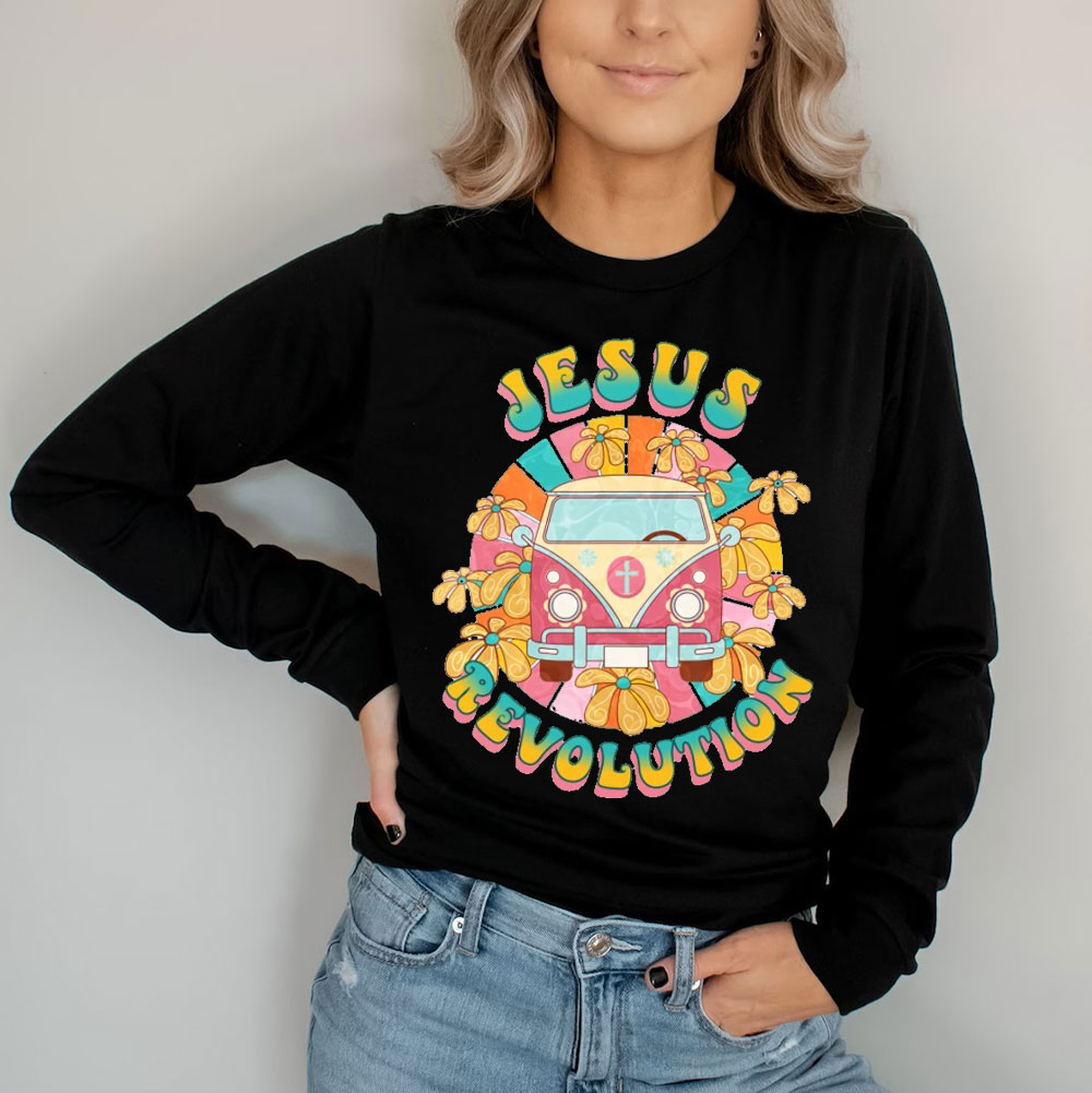 Jesus Revolution Christian Christmas Long Sleeve T-Shirt