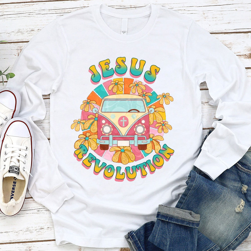 Jesus Revolution Christian Christmas Long Sleeve T-Shirt