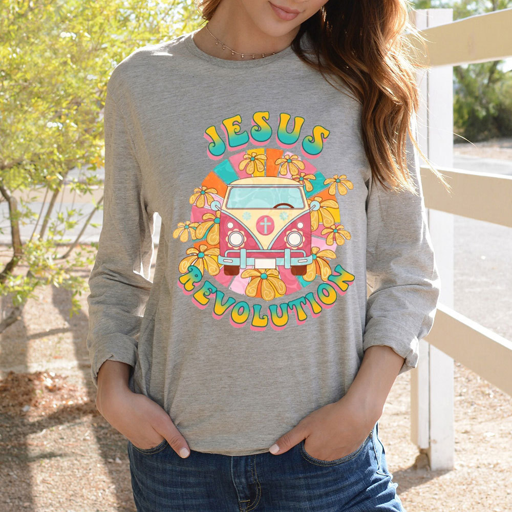 Jesus Revolution Christian Christmas Long Sleeve T-Shirt