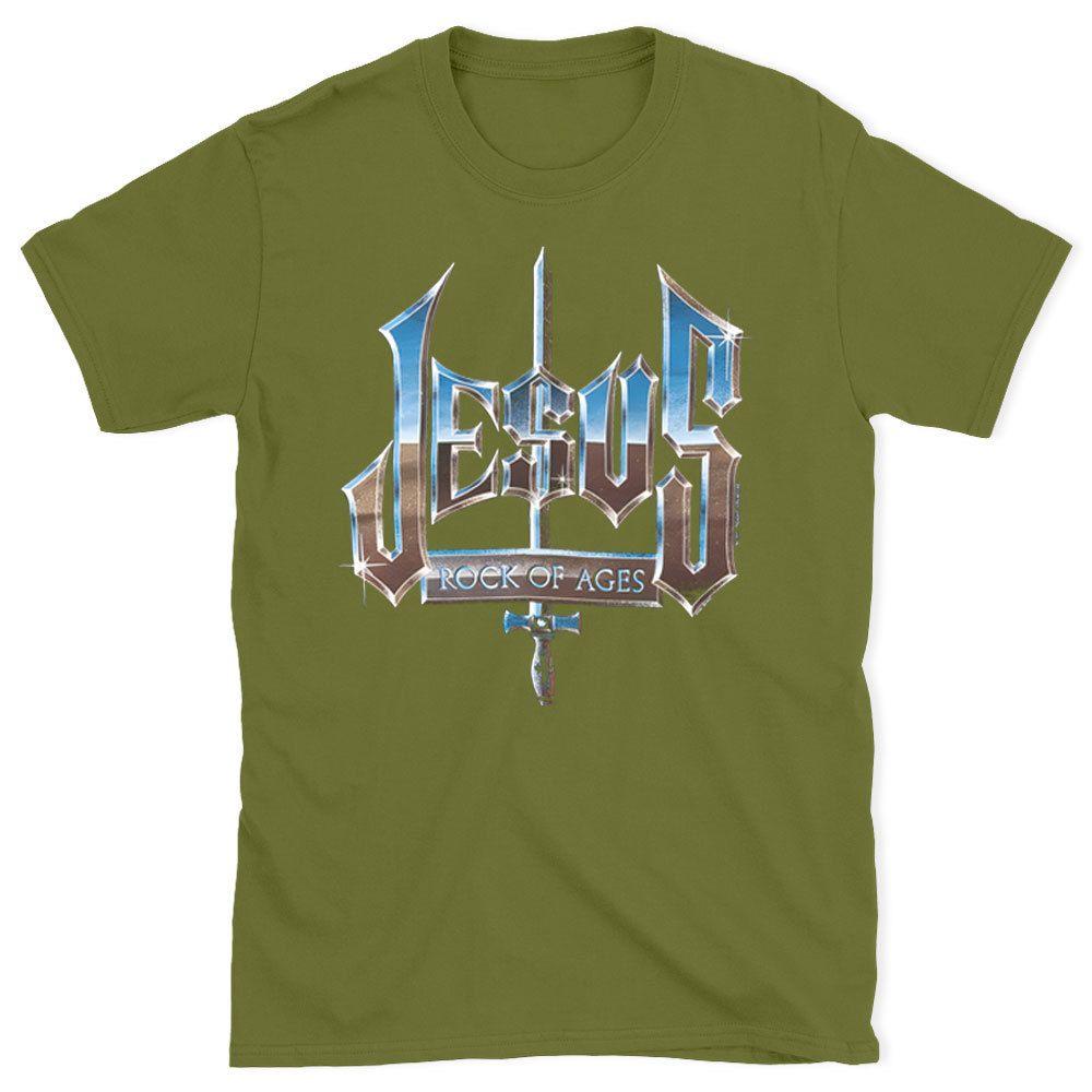 Jesus Rock Of Ages Christian T-Shirt