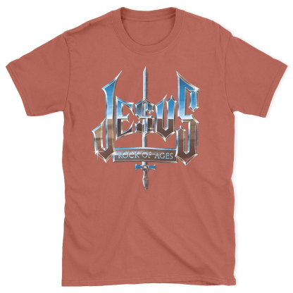 Jesus Rock Of Ages Christian T-Shirt