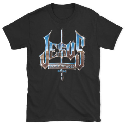 Jesus Rock Of Ages Christian T-Shirt