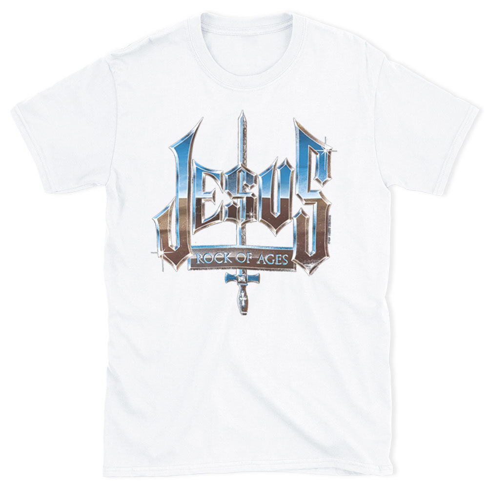 Jesus Rock Of Ages Christian T-Shirt