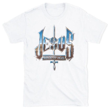 Jesus Rock Of Ages Christian T-Shirt