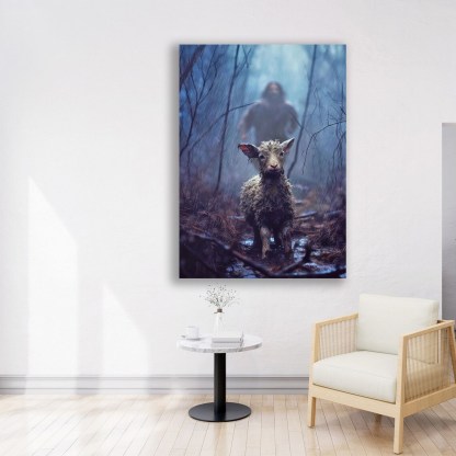 Jesus Running After a Lost Canvas Wall Art