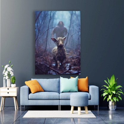 Jesus Running After a Lost Canvas Wall Art