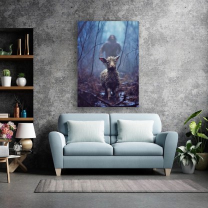 Jesus Running After a Lost Canvas Wall Art