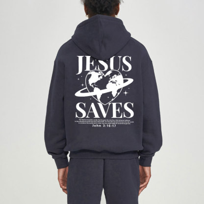 Jesus SAVES Christian Fleece Hoodie Set
