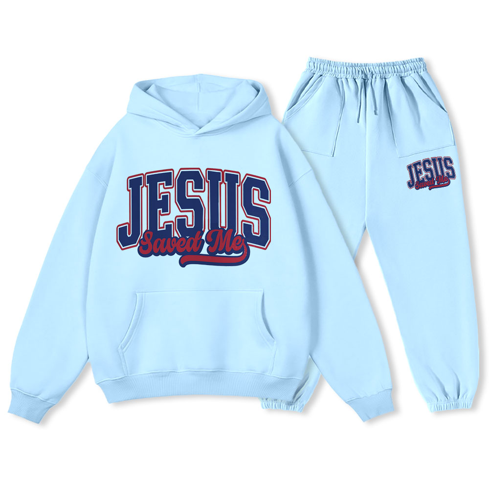 Jesus Save Me Christian Premium Fleece Hoodie Set