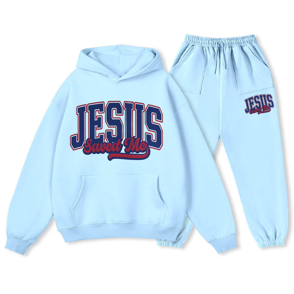 Jesus Save Me Christian Premium Fleece Hoodie Set