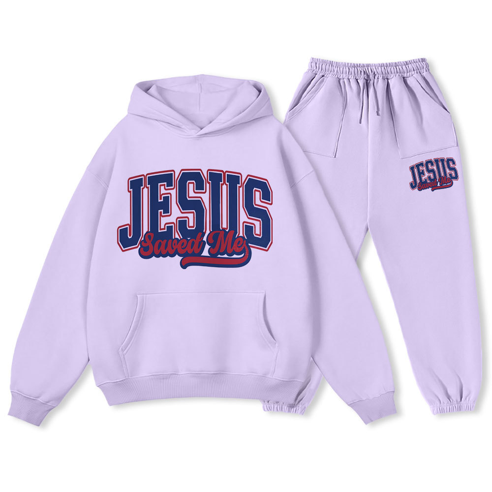 Jesus Save Me Christian Premium Fleece Hoodie Set