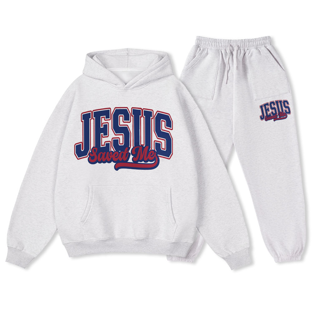 Jesus Save Me Christian Premium Fleece Hoodie Set