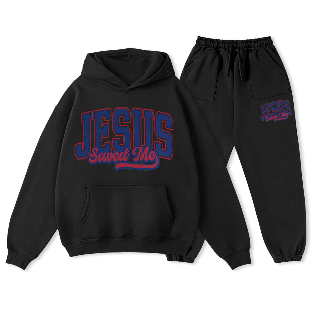 Jesus Save Me Christian Premium Fleece Hoodie Set