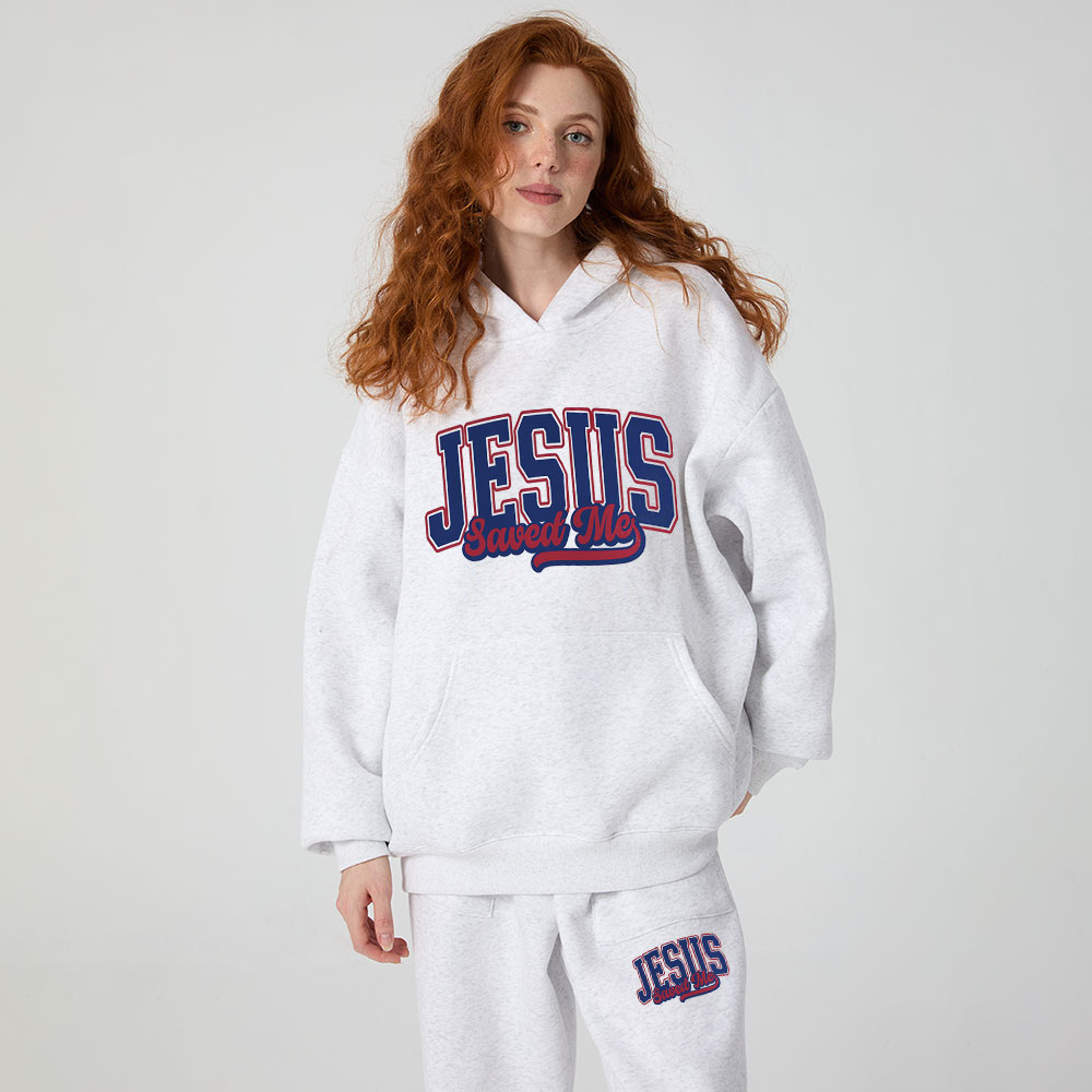 Jesus Save Me Christian Premium Fleece Hoodie Set