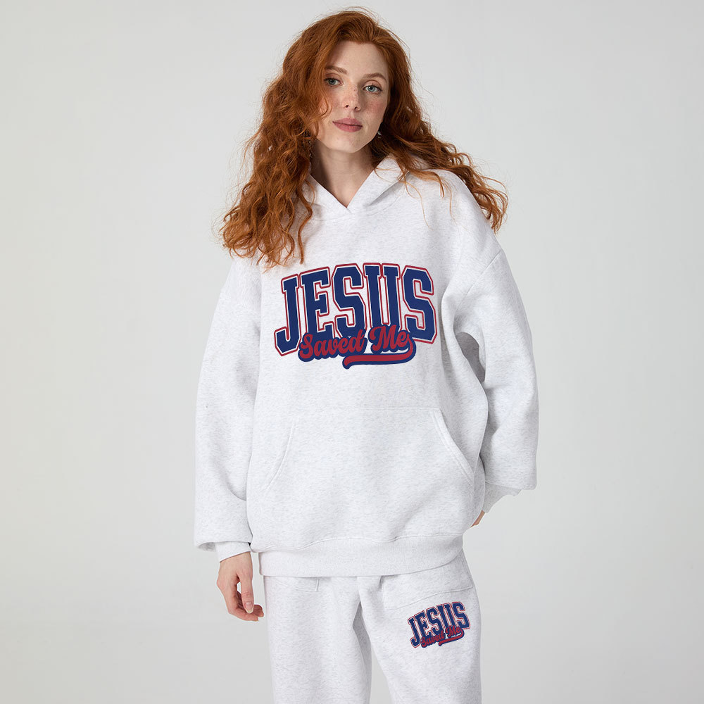 Jesus Save Me Christian Premium Fleece Hoodie Set