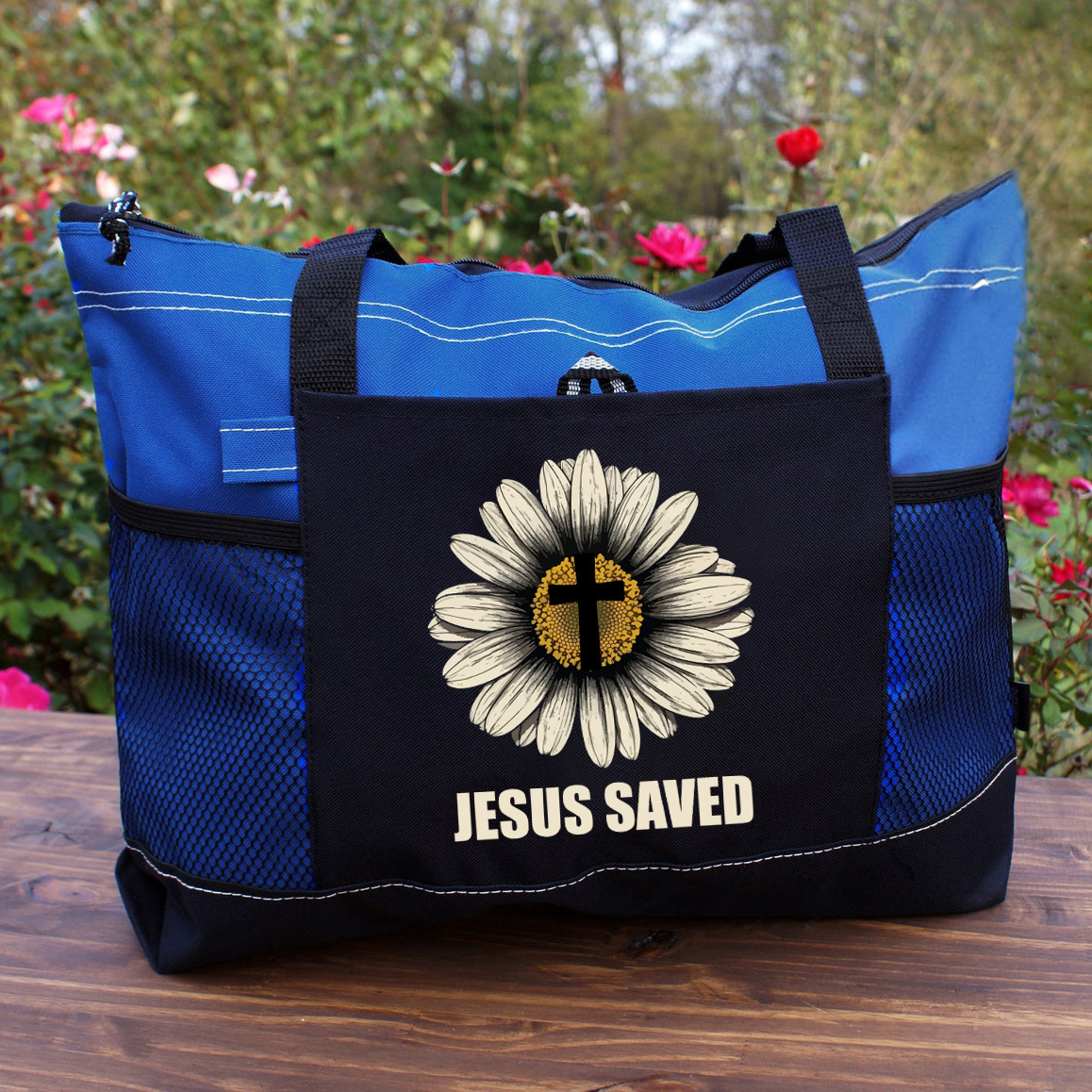 Jesus Saved Christian Tote Bag