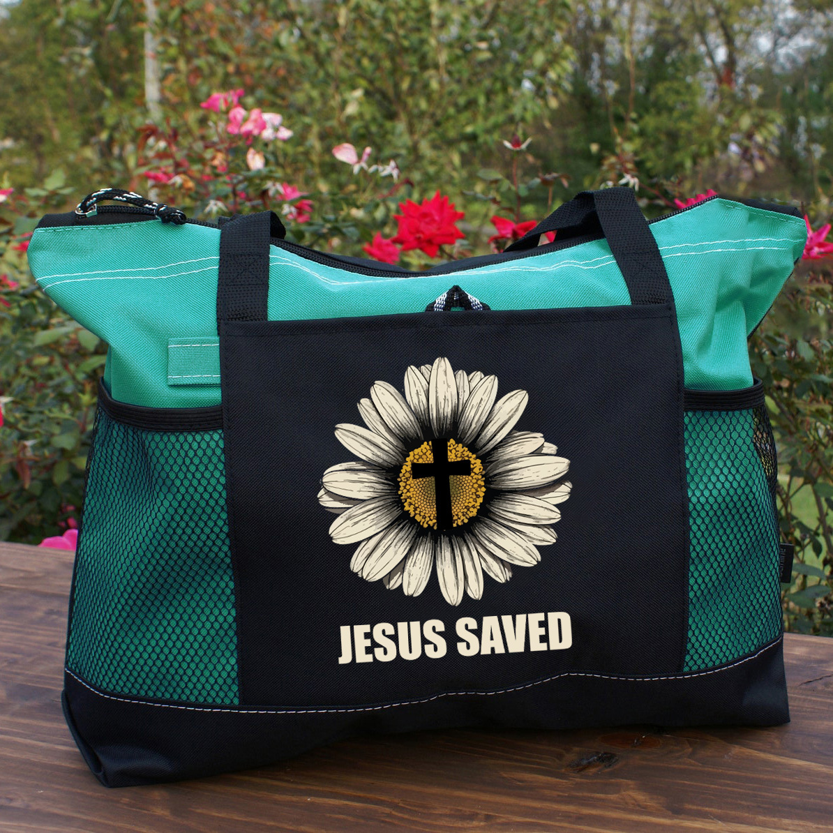 Jesus Saved Christian Tote Bag