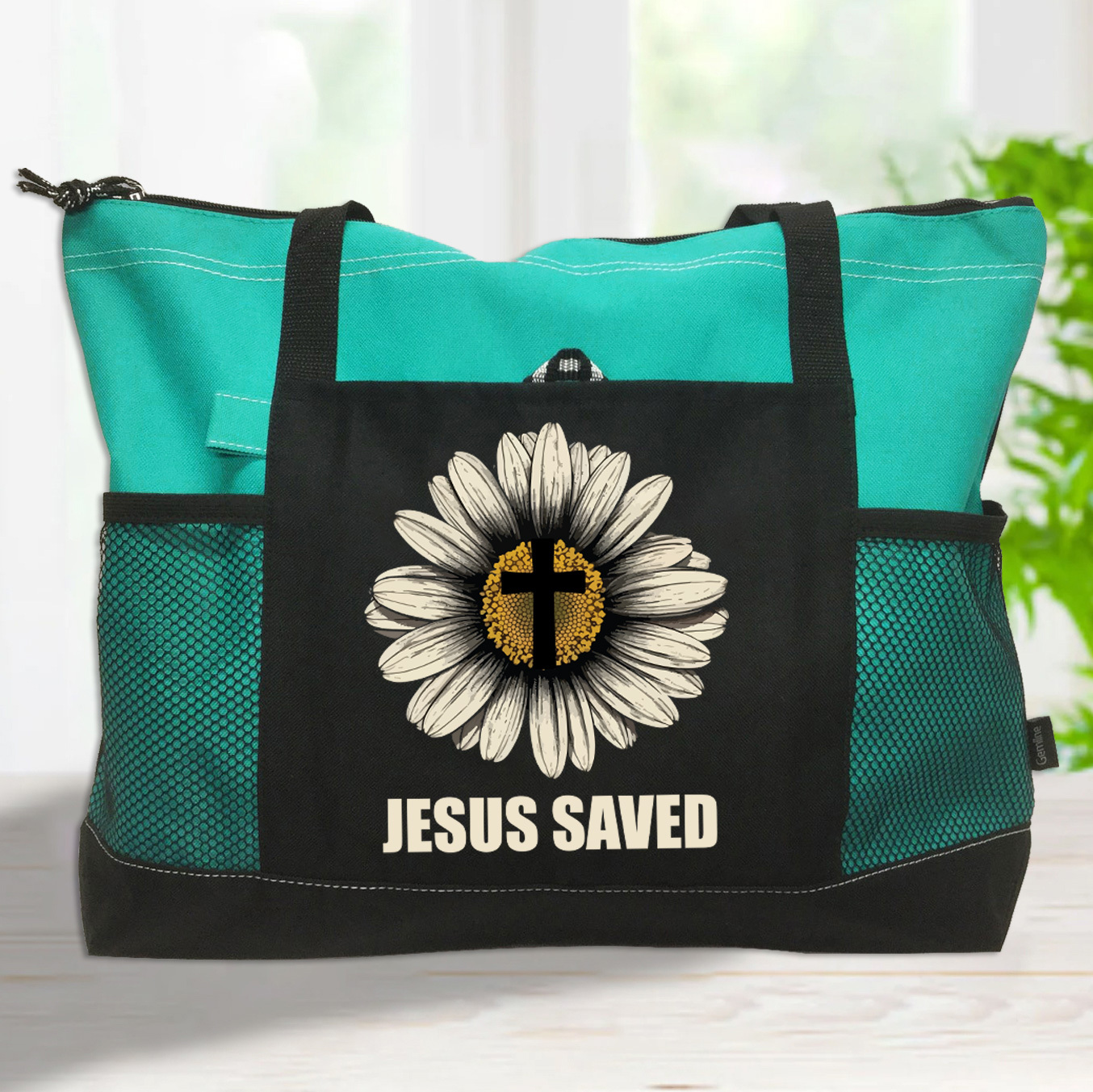 Jesus Saved Christian Tote Bag
