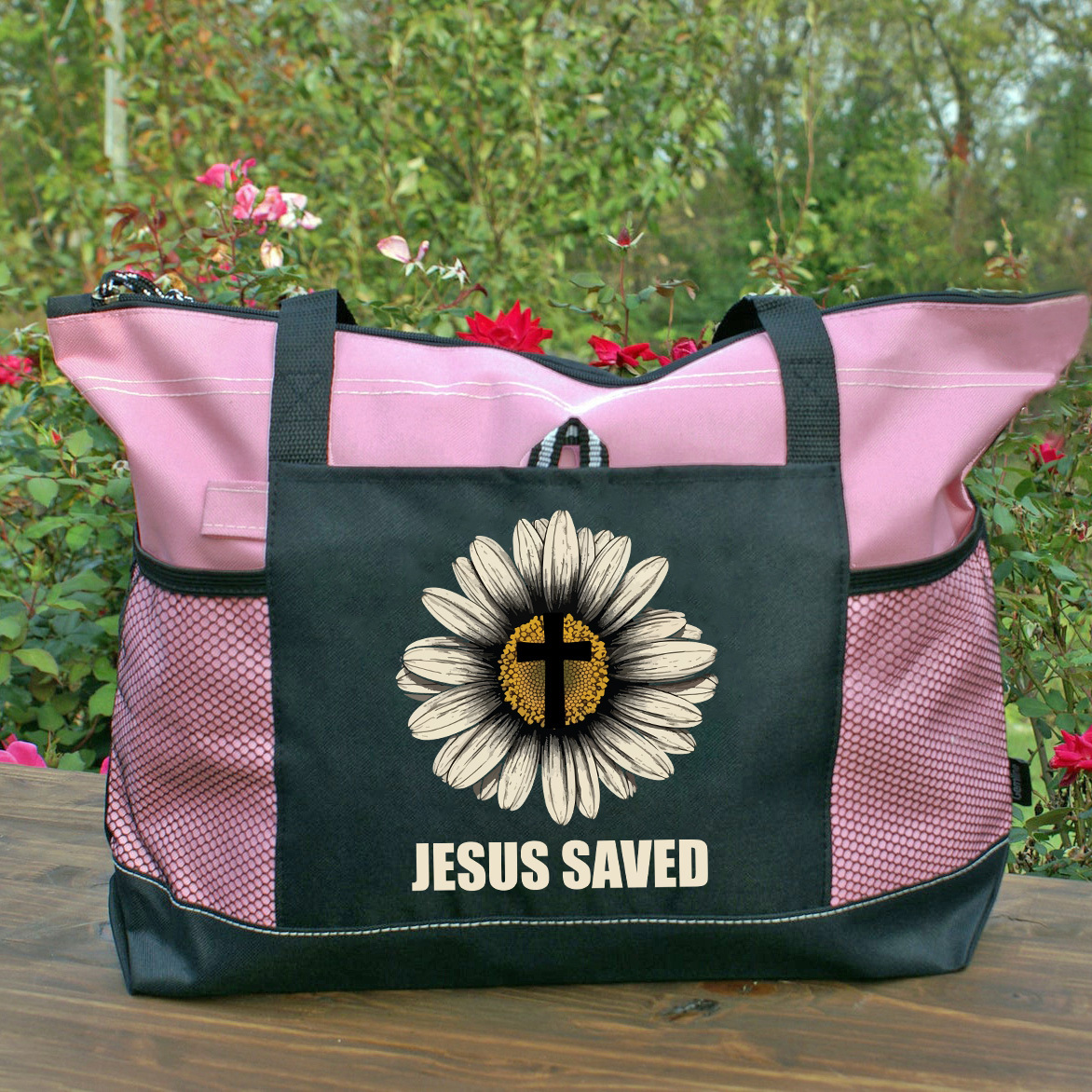 Jesus Saved Christian Tote Bag