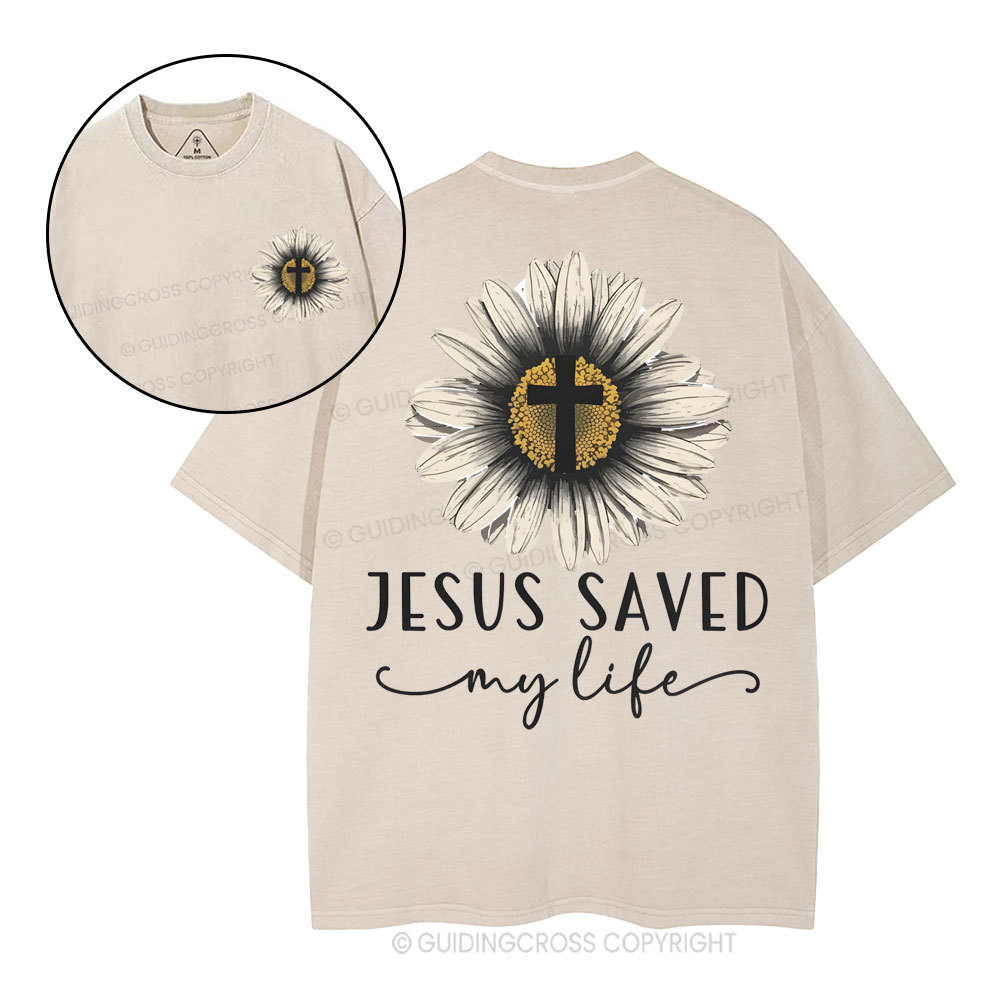 Jesus Saved Christian Washed T-Shirt