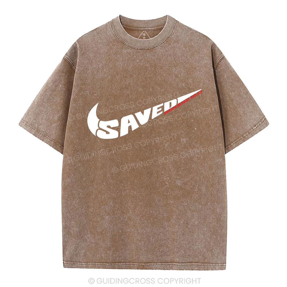 Jesus Saved  Christian Washed T-Shirt
