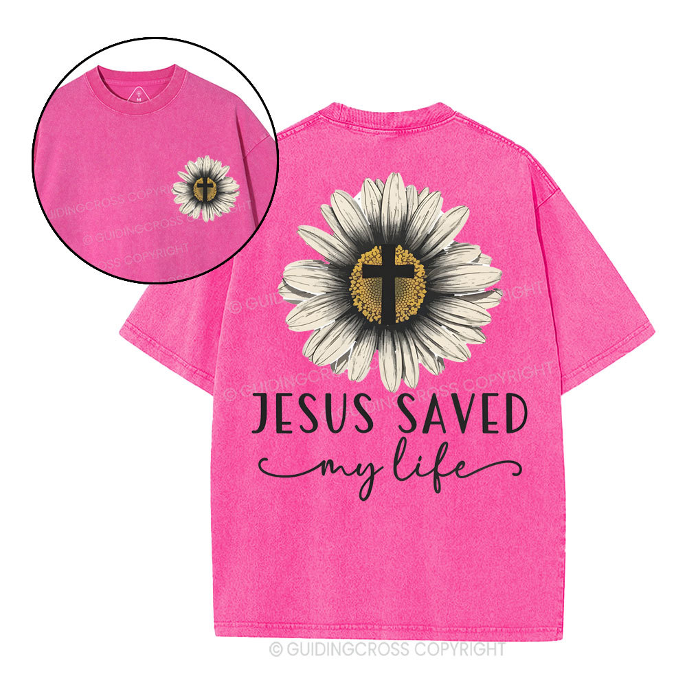 Jesus Saved Christian Washed T-Shirt