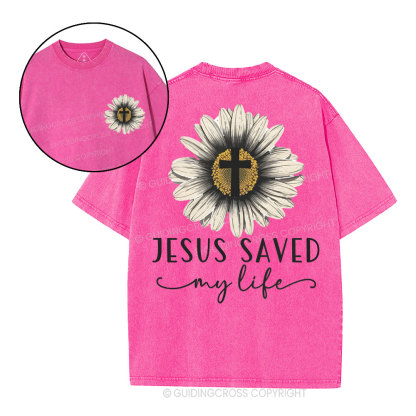 Jesus Saved Christian Washed T-Shirt