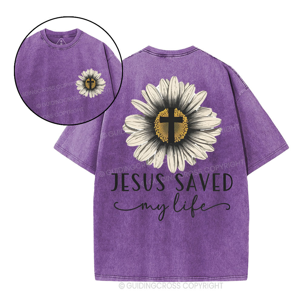Jesus Saved Christian Washed T-Shirt