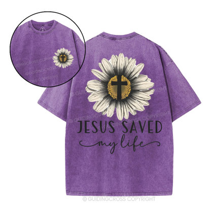 Jesus Saved Christian Washed T-Shirt