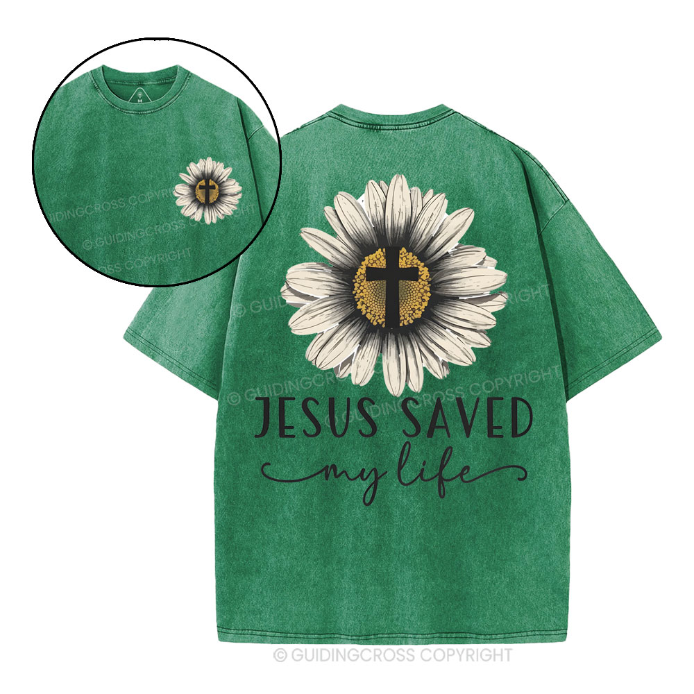 Jesus Saved Christian Washed T-Shirt