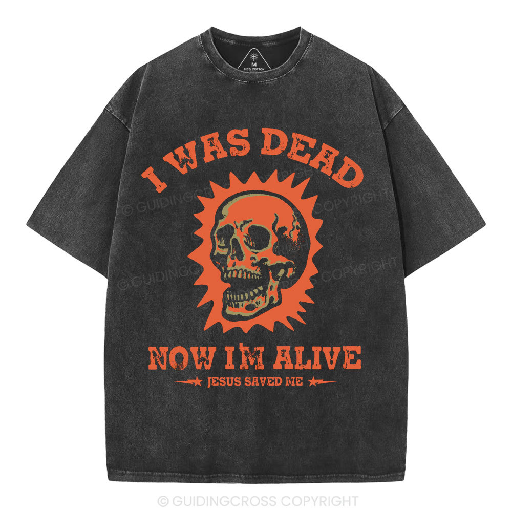 Jesus Saved Me Christian Washed T-Shirt