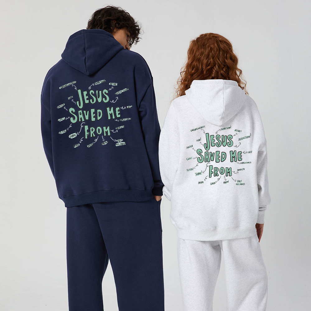 Jesus Saved Me From Christian Premium Fleece Hoodie Set