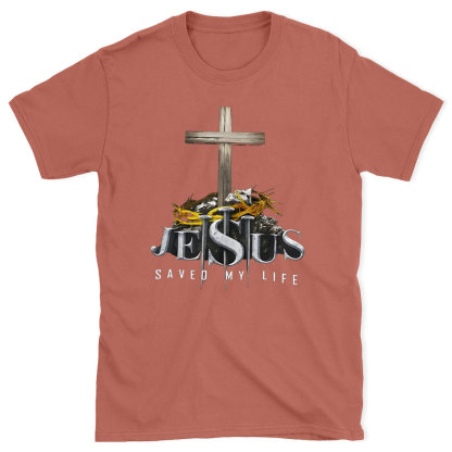 Jesus Saved My Life Christian  T-Shirt