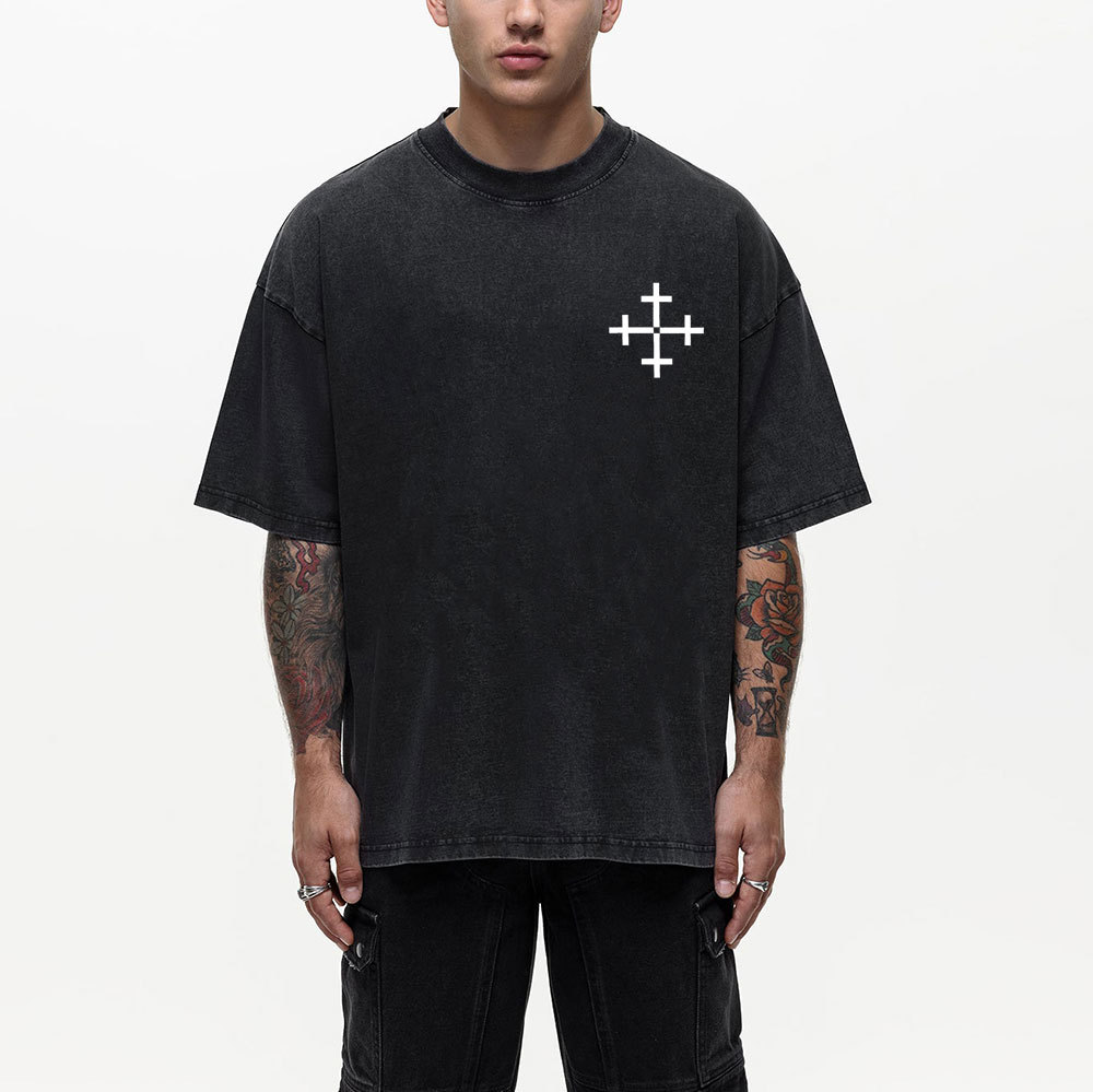 Jesus Saved My Life Christian Washed T-Shirt