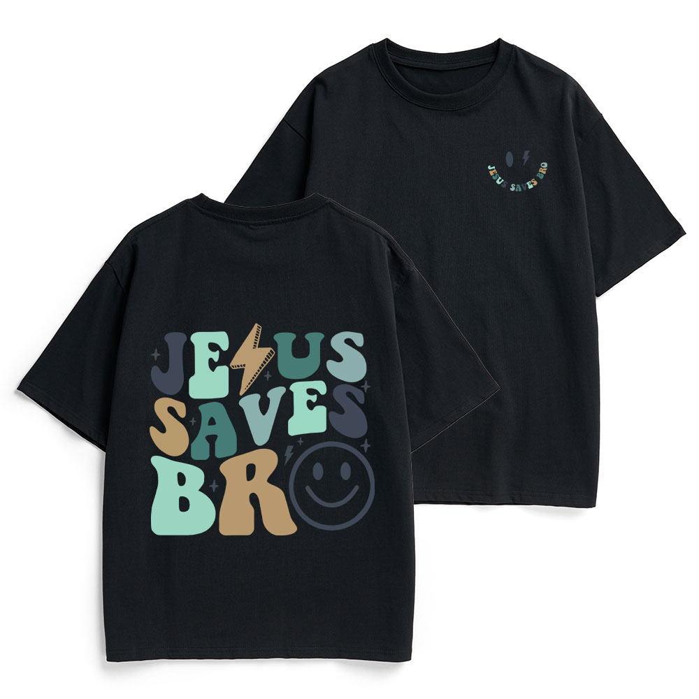 Jesus Saves Bro Christian Heavy Cotton T-Shirt
