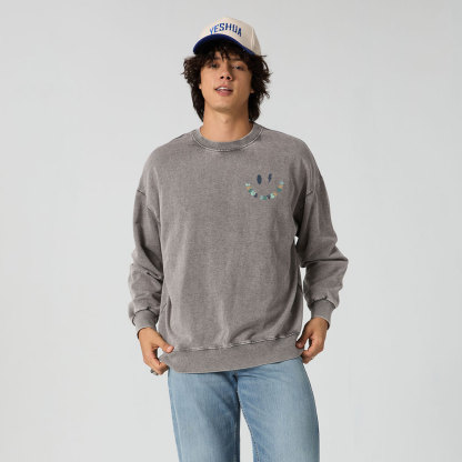 Jesus Saves Bro Christian Washed Sweatshirt