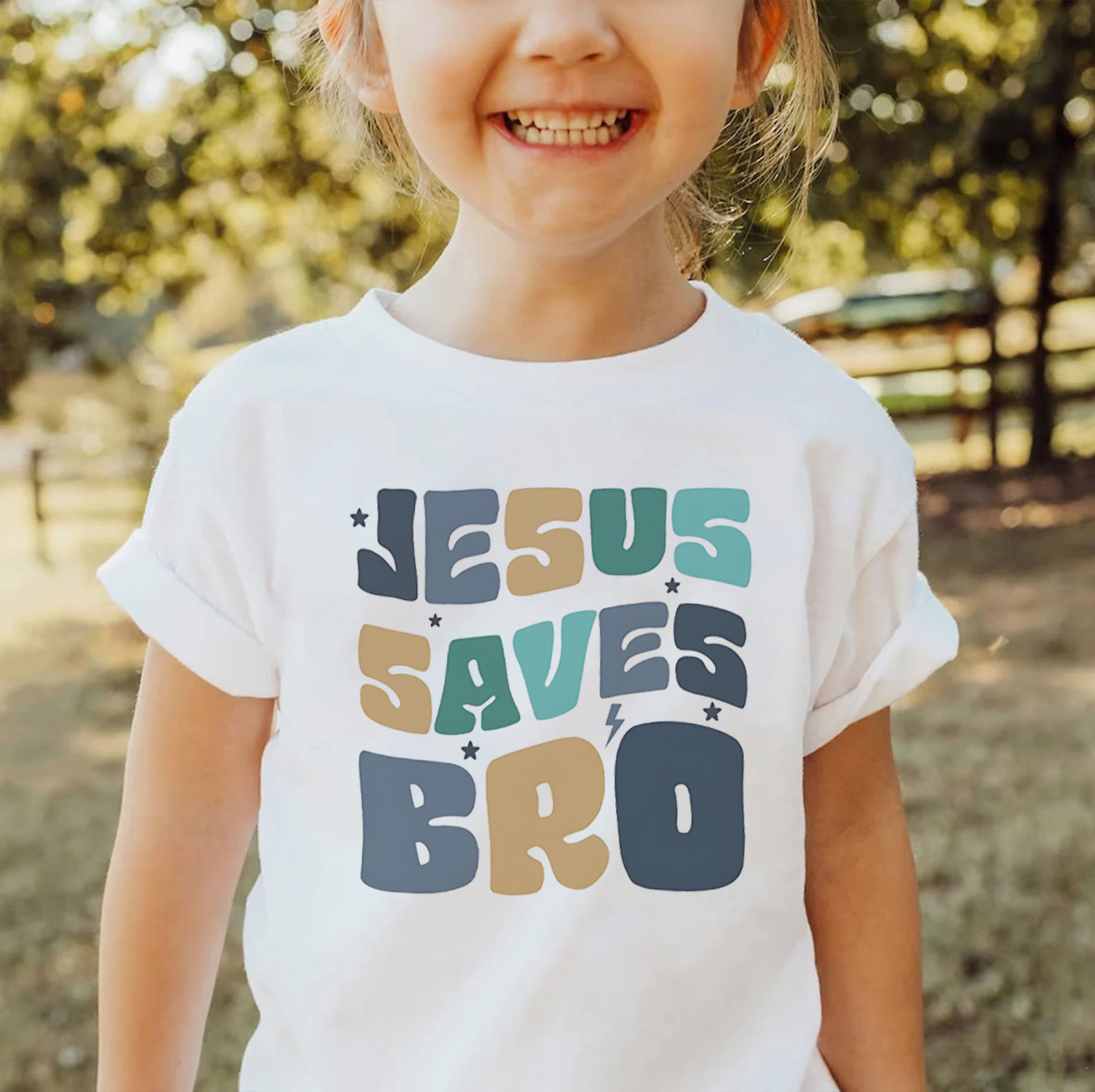 Jesus Saves Bro Kids T-Shirt
