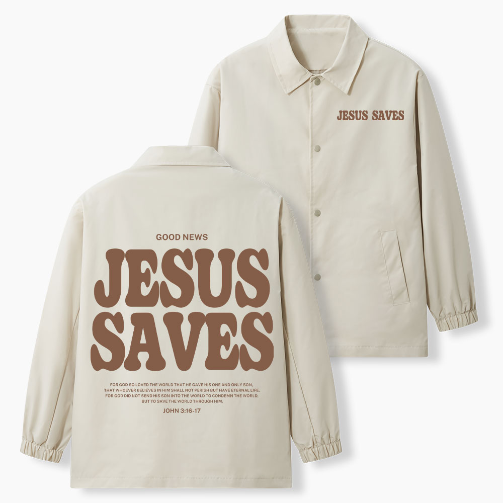 Jesus Saves Christian Coach Jacket