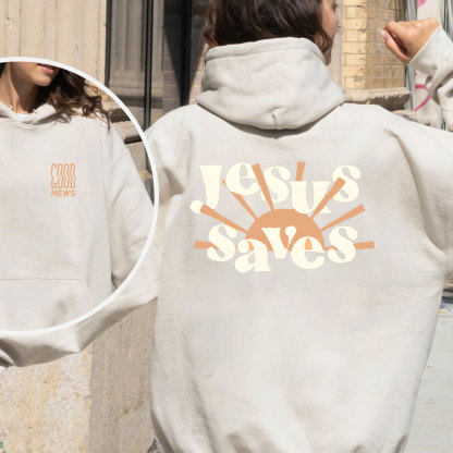 Jesus Saves Christian Fleece Hoodie Set