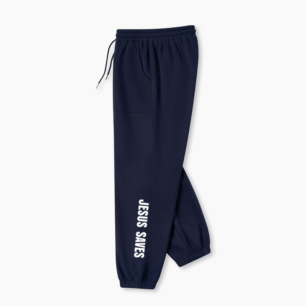Jesus Saves Christian Fleece Sweatpants
