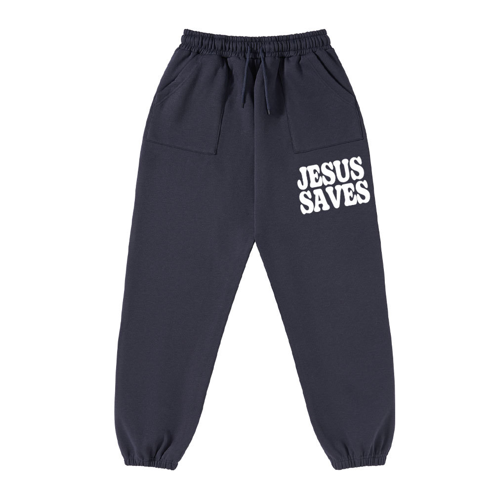 Jesus Saves Christian Fleece Sweatpants Sale - GuidingCross