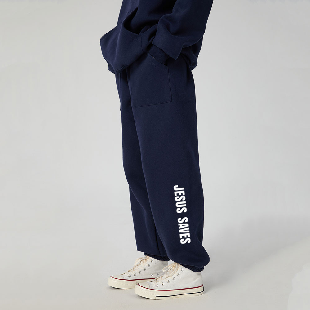 Jesus Saves Christian Fleece Sweatpants