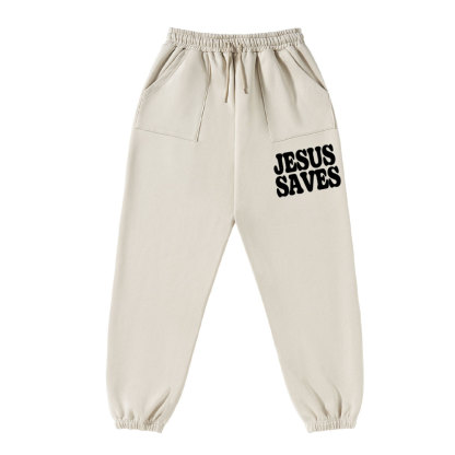 Jesus Saves Christian Fleece Sweatpants