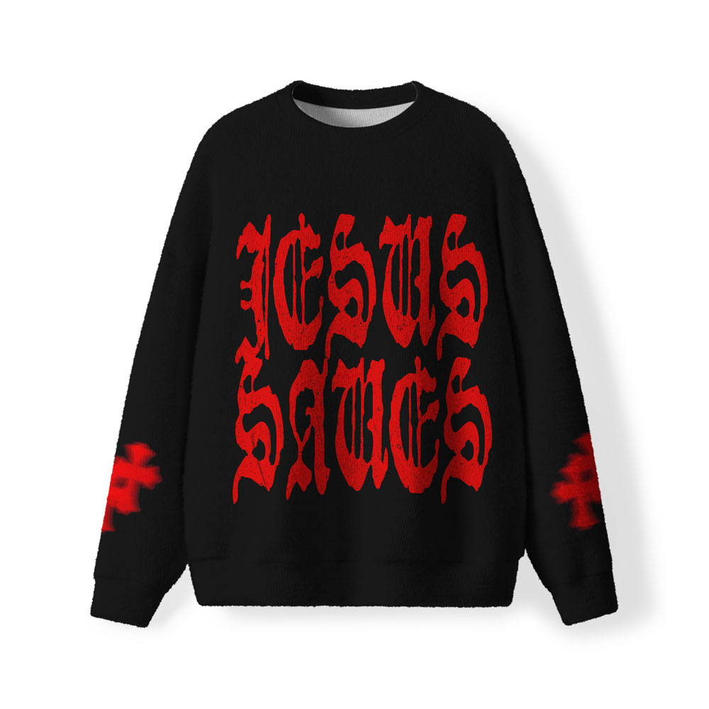 Jesus Saves Christian Lightweight Sweater