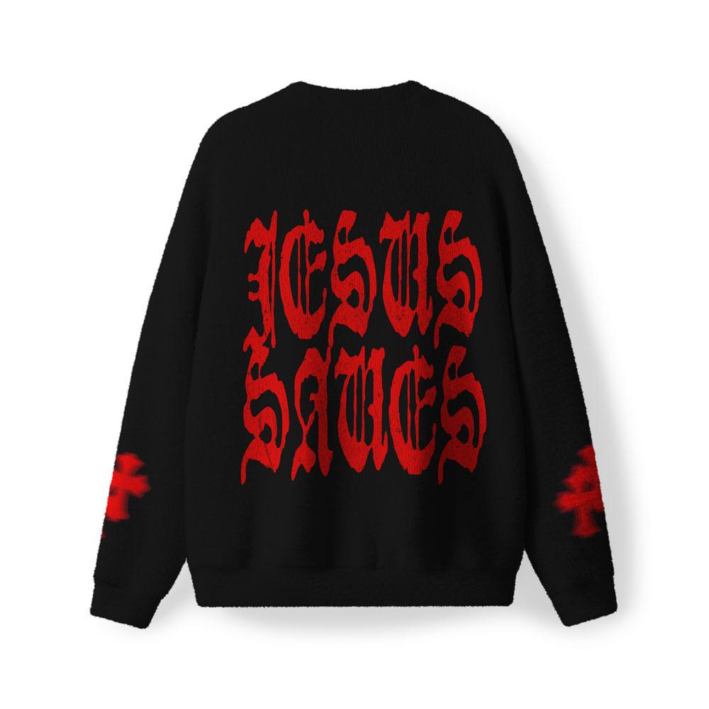Jesus Saves Christian Lightweight Sweater