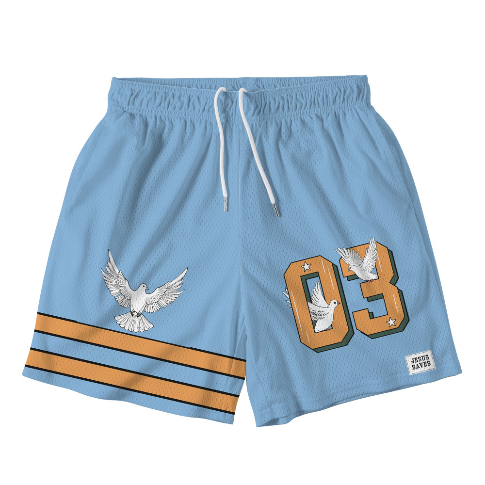 Jesus Saves Christian Mesh Shorts