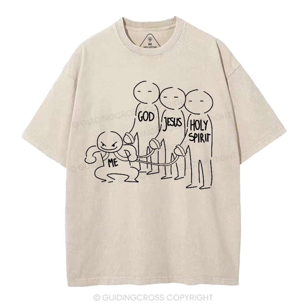 Jesus Saves Christian Washed T-Shirt