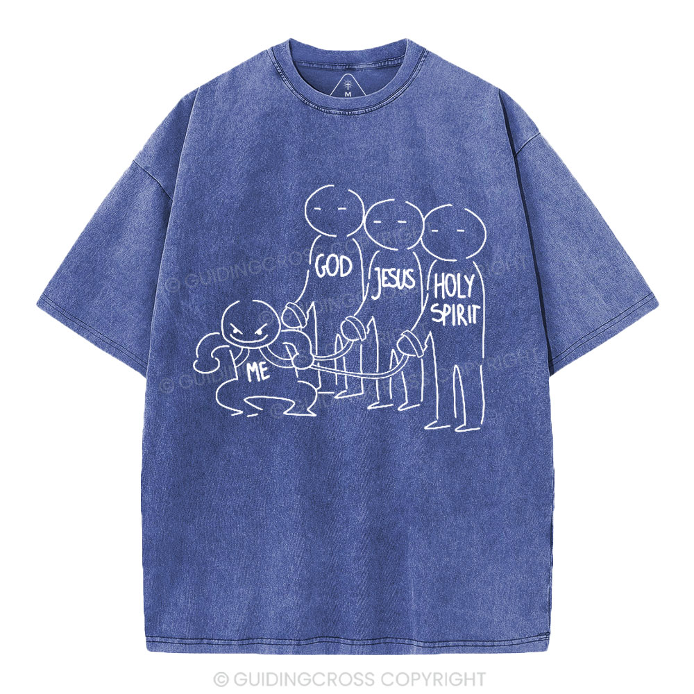 Jesus Saves Christian Washed T-Shirt