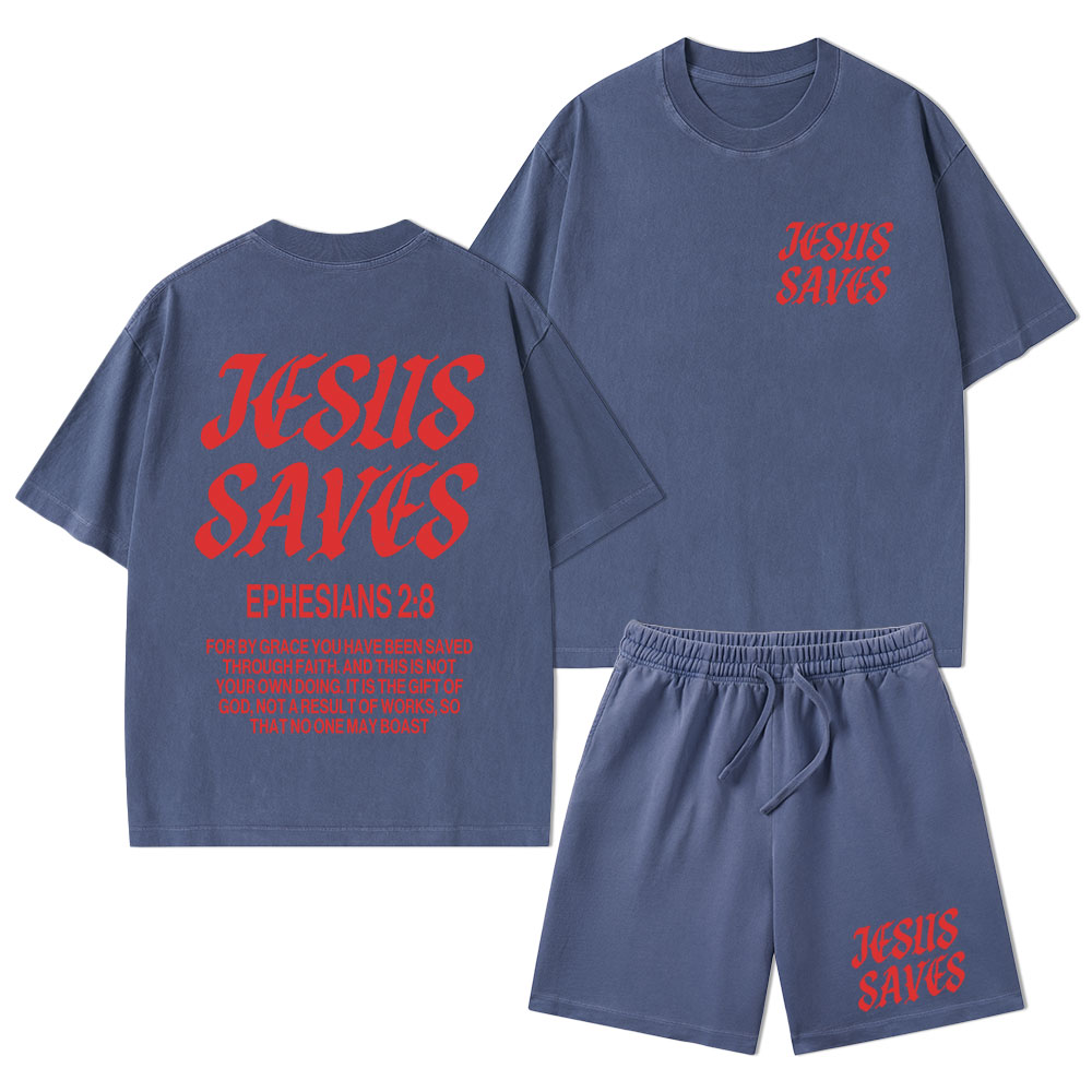 Sample Christian Washed T-Shirt & Shorts Sale - GuidingCross