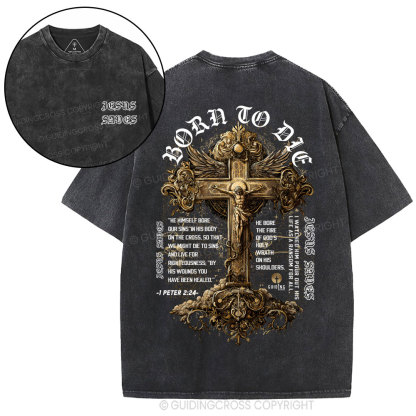 Jesus Saves Christian Washed T-Shirt